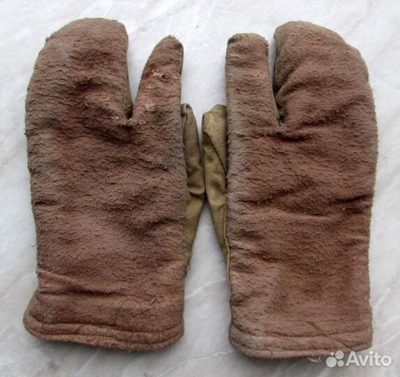 Рукавицы трехпалые зимние б/у