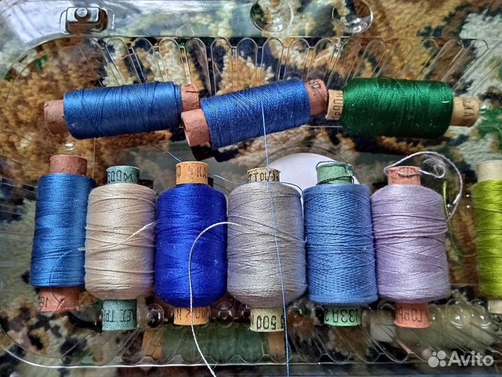 Нитки швейные СССР, хлопок, шёлк