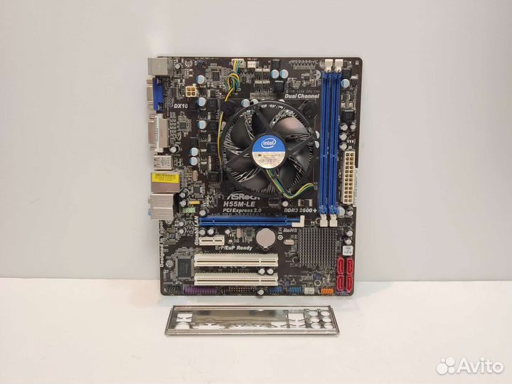 Материнская плата H55 + процессор i3 540