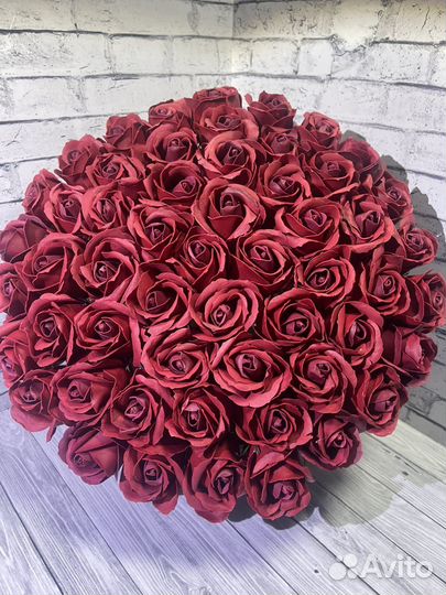 Розы из мыла 57шт. 