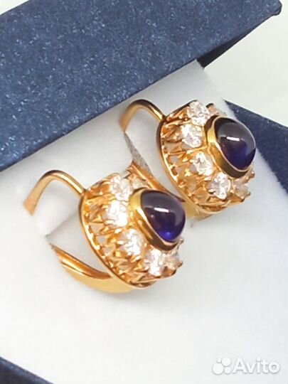 Золотые серьги 585 