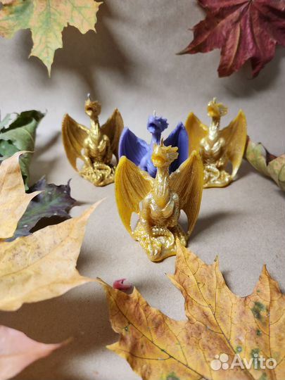 Дракон. Свеча из пчелиного воска