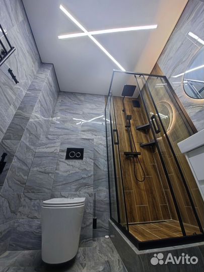 Ремонт Ванной комнаты, Душевой, Санузла Под Ключ