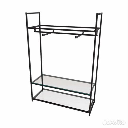 Стеллаж для одежды в стиле Лофт aс17120-08-Ч со ст