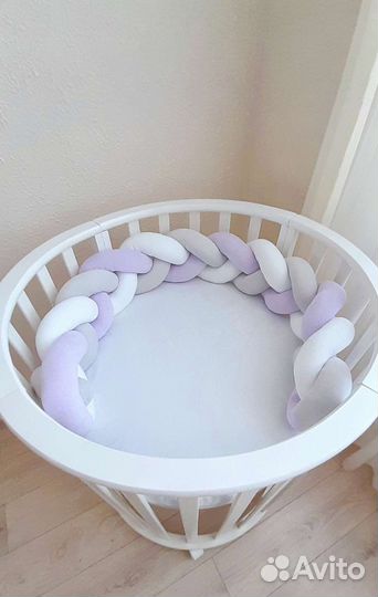 Бортик коса в кроватку