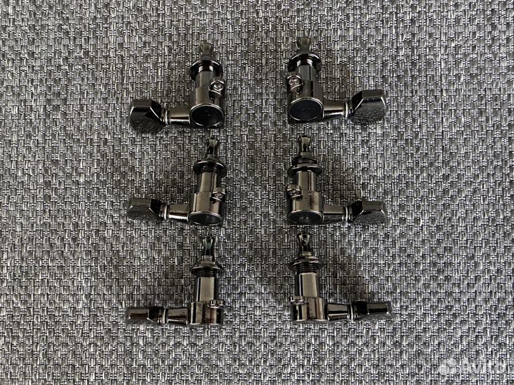 Колки Gotoh SG360-07 3+3 Cosmo Black Черный Хром