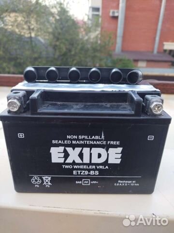 Аккумулятор сухозаряженный exide ETZ9-BS