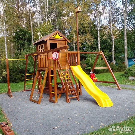 Детские деревянные площадки для дачи