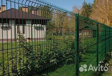 Сетка забор 3д