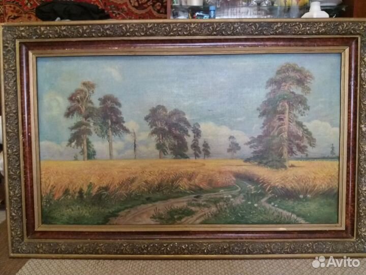 Репродукция картины Ивана Ивановича Шишкина рожь.т