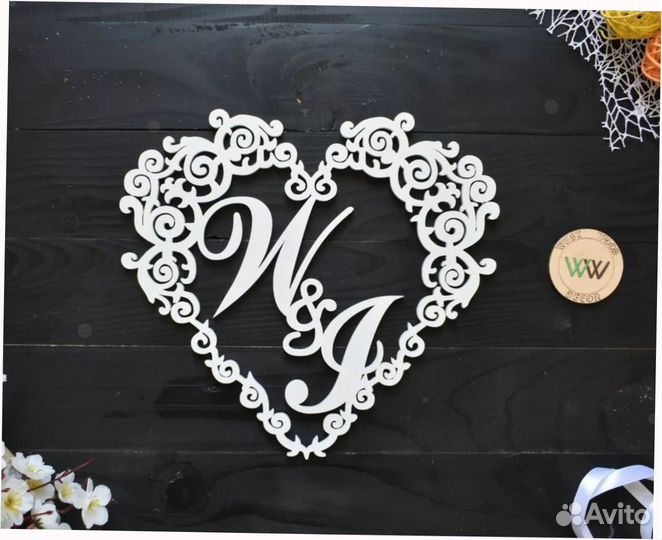 Монограмма на свадьбу (свадебный герб)