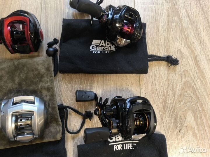 Мульт. катушки леворук. Abu Garcia, Daiwa, Shimano