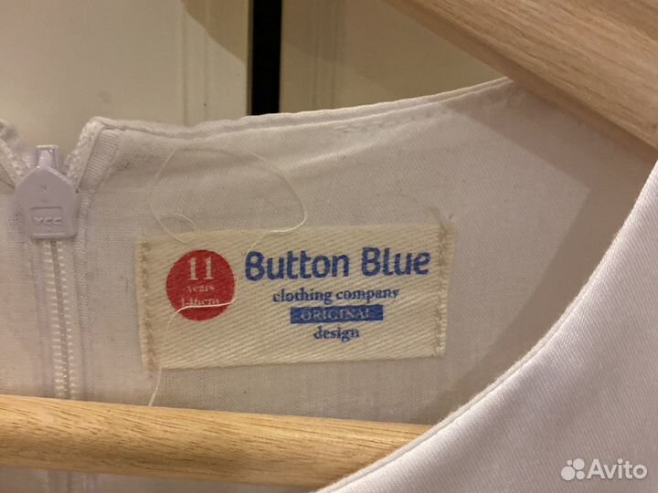 Платье для девочки р. 146 Button blue нарядное