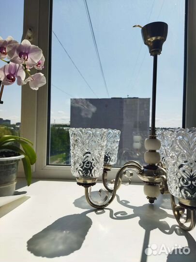Люстра хрустальная. Раритет ссср-польша
