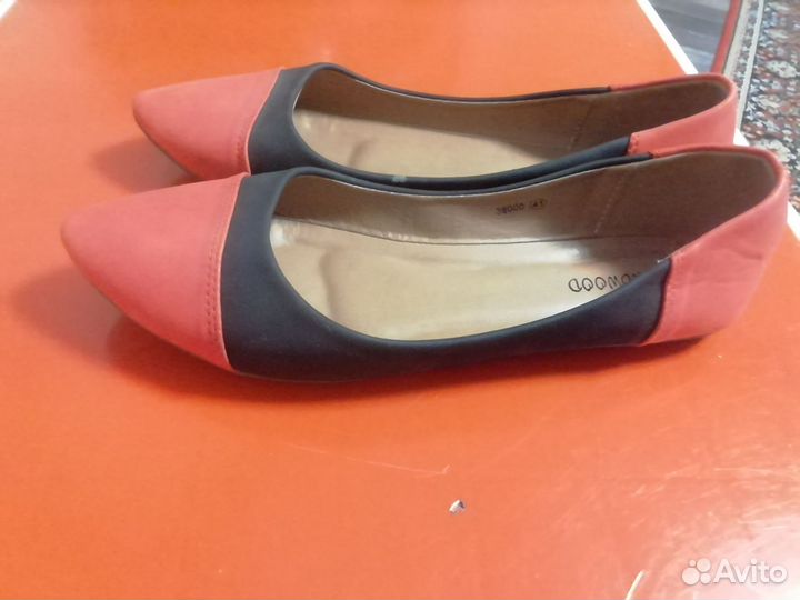 Балетки натуральная кожа 40