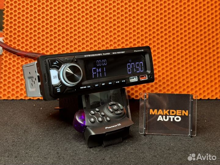 Магнитола pioneer 1din с bluetooth