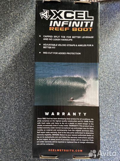 Рифовые ботинки xcel 1MM infiniti reef boot
