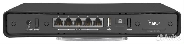 Wi-Fi роутер MikroTik hAP ac LTE6 kit, до 1.17 Гби