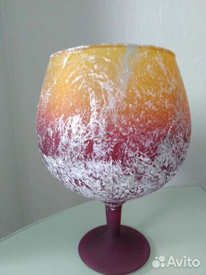 Ваза бокал на ножке