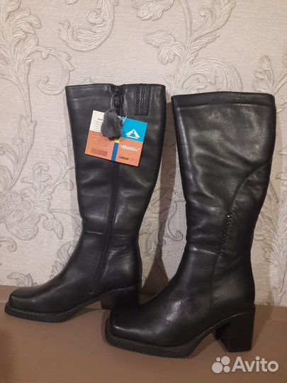 Сапоги зимние натуральная кожа новые