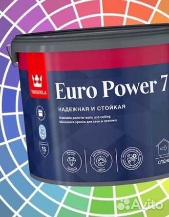 Tikkurila Euro Power 7 База С бесцветная 9л