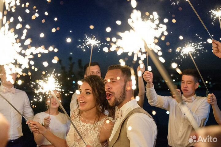 Длинные Бенгальские свечи 60 см 3 шт