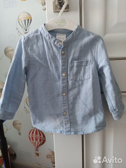 Джинсовая рубашка детская
