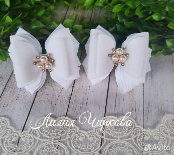 Банты для волос ручной работы