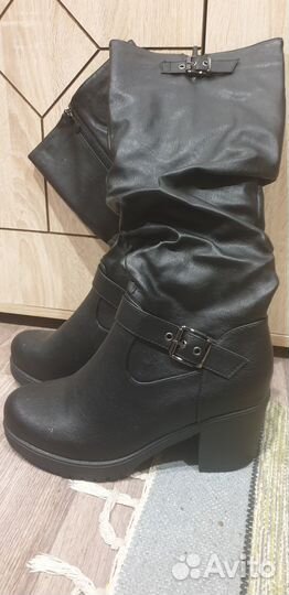 Зимние женские сапоги 38 натуральная кожа