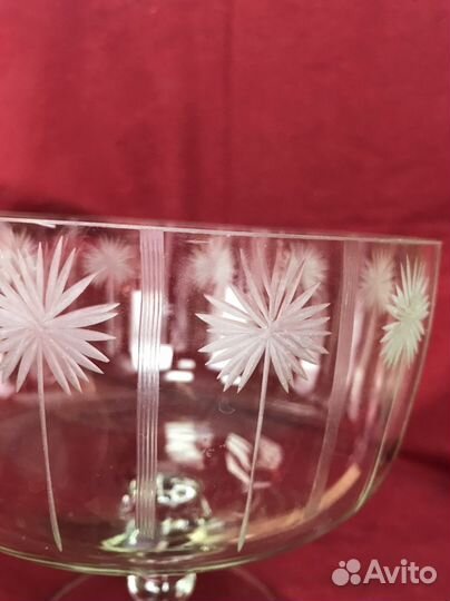 Ваза для фруктов на ножке СССР