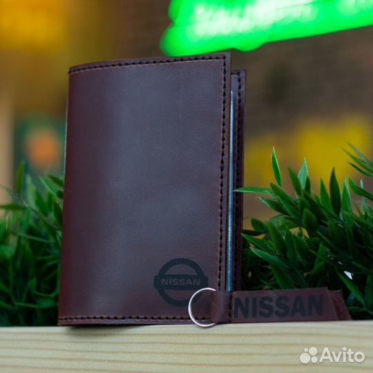 Обложка на автодокументы Nissan(подарочный набор)