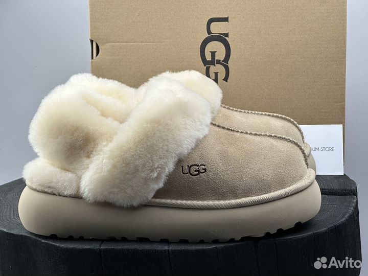 Угги тапочки UGG Slippers Disquette Sand