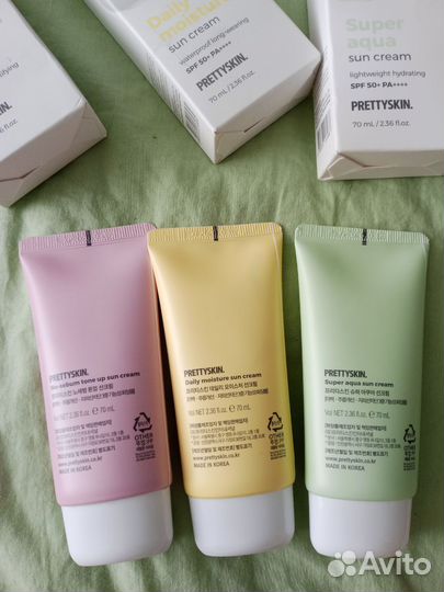 Солнцезащитный крем 70 мл pretty skin Корея новый
