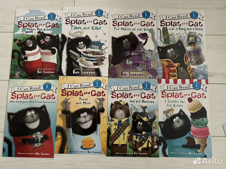 Книги Splat the cat (котенок шмяк) на английском