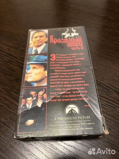 VHS трилогия Крестный отец (части 1,2,3)