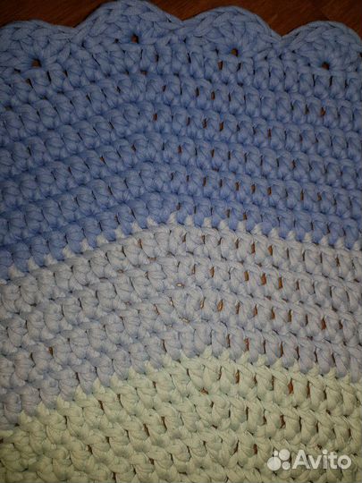 Коврик из трикотажной пряжи, d83см