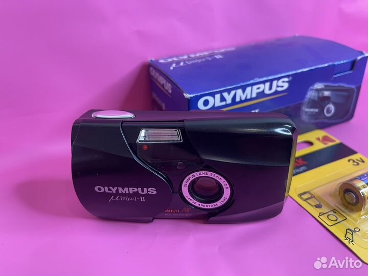 Пленочный фотоаппарат olympus mju ii (black)