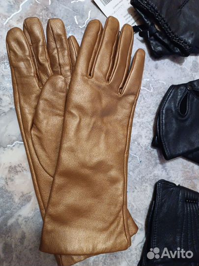 Перчатки кожаные