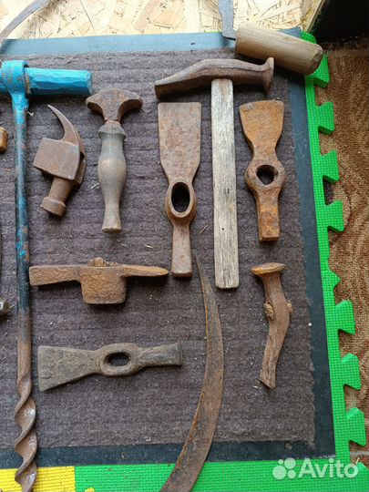 Ручной инструмент СССР, молоток, коловорот, серп