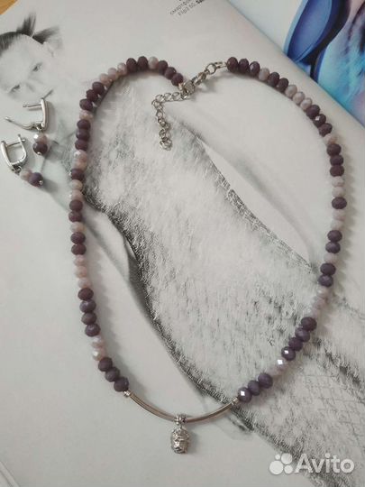 Колье с серьгами