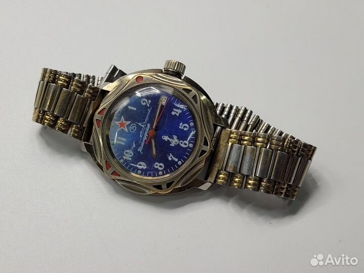 Часы с браслетом мужские Командирские Восток вмф