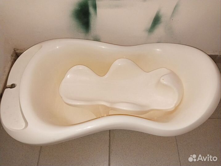 Детская ванночка и горка для купания