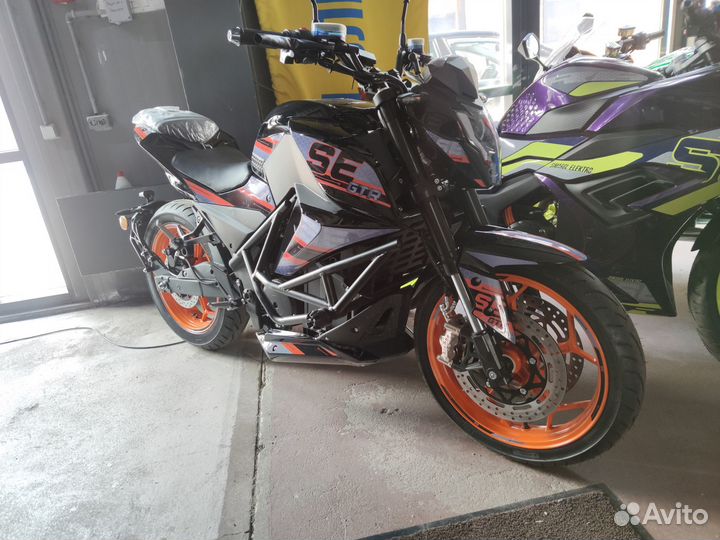 Электромотоцикл SE GTR (без акб и сборки) черный