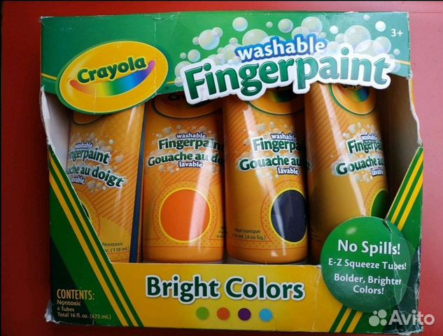Краска crayola для рисования пальцами