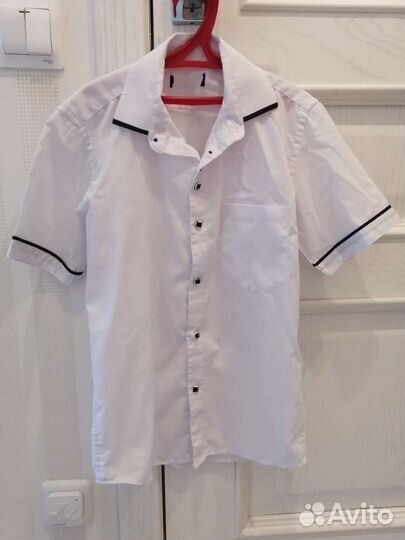 Рубашка школьная на мальчика 140 см