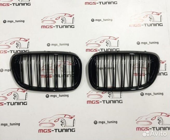 Решетка стиль M7 BMW 7 series G11 черный глянец