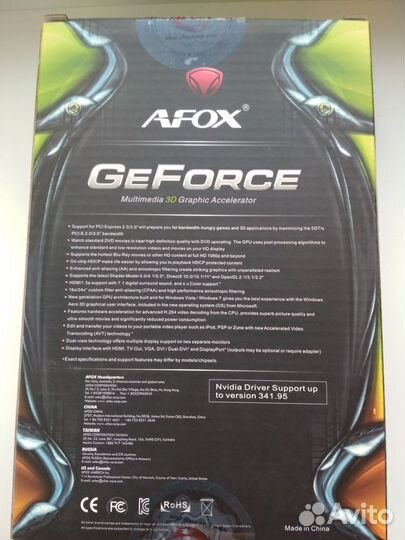 Видеокарта afox GeForce G 210 AF210-1024D2LG2