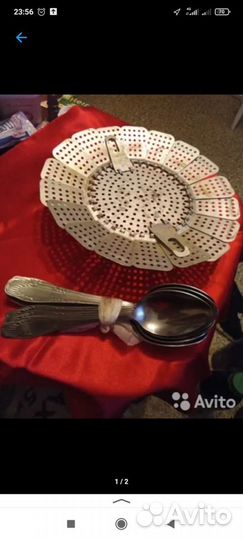 Сковорода,ложки суповые, пароварка