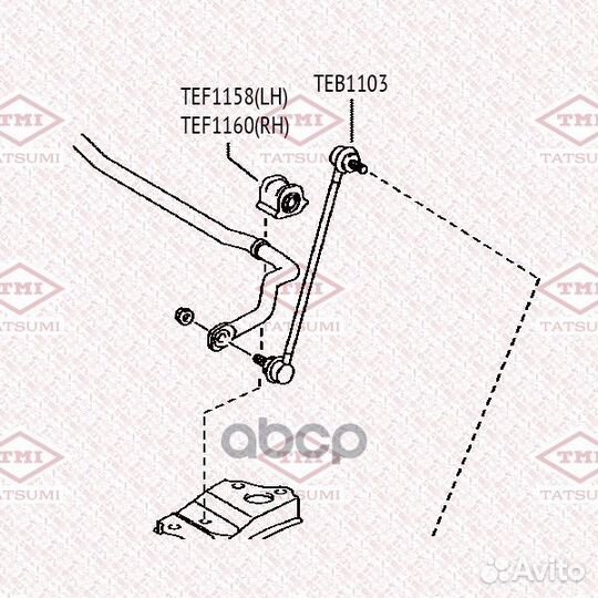Стойка стабилизатора перед прав/лев TEB1103