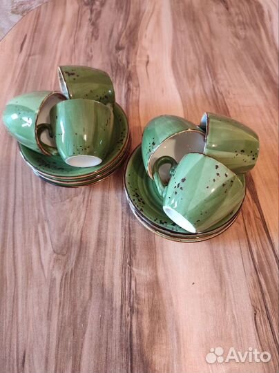 Чашка кофейная с блюдцем фарфор кофейный набор